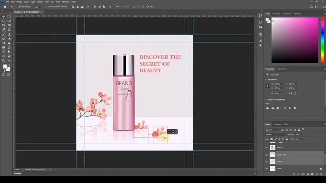 Social Media Post Design in Photoshop - Photoshop Tutorial -Natural Cosmetic Banner Design смотреть онлайн