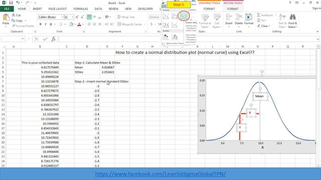 How to Create a Normal Curve - Distribution plot - Bell Curve - Normal Distribution graph in Excel смотреть онлайн