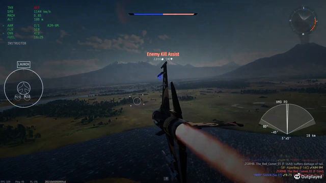 War Thunder - F-16C (4-1-0) смотреть онлайн