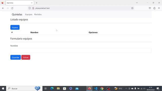03 php MVC con postgreSQL y AJAX. Aplicación Quinielas. Preparar las vistas de la aplicación смотреть онлайн