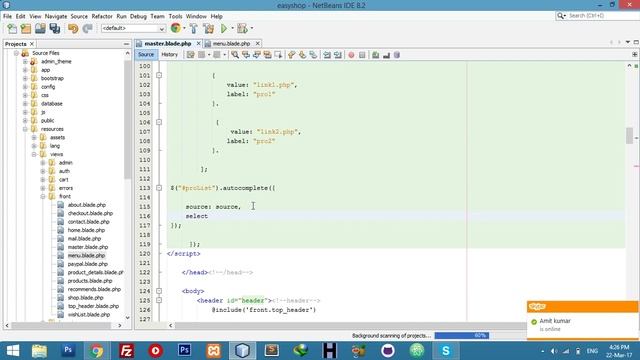 Search Products || Jquery Autocomplete functionality || Ecommerce in Laravel 5.3 - Part 64 смотреть онлайн