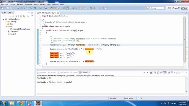 Hashtable (default Constructor) | Java Collection Framework смотреть онлайн