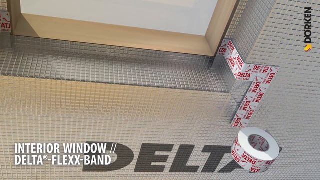 Dachfenster innen DELTA®-MULTI BAND und DELTA®-FLEXX BAND - Verlegevideo смотреть онлайн