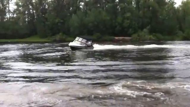Алюминиевая лодка Волжанка 57 - ходовое видео смотреть онлайн
