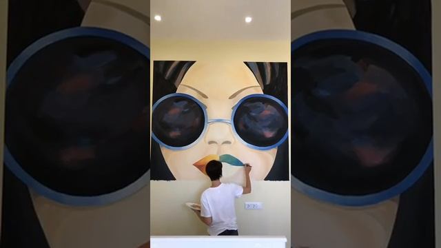 Роспись стены в комнате подростка смотреть онлайн