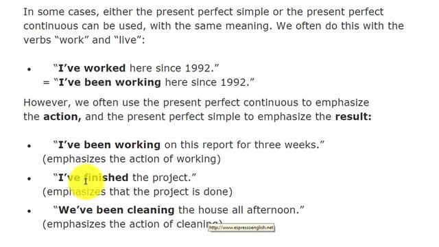 Present Perfect Simple vs Present Perfect Continuous смотреть онлайн