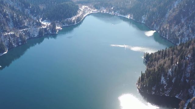 Абхазия, озеро Рица, 08.03.2020 (Abkhazia, Lake Ritsa) смотреть онлайн