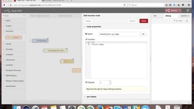 Parsing HTML in Node Red смотреть онлайн