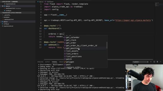 TradingView Strategy Alert Webhooks with Heroku, ngrok, Discord, Alpaca, and Python Flask смотреть онлайн