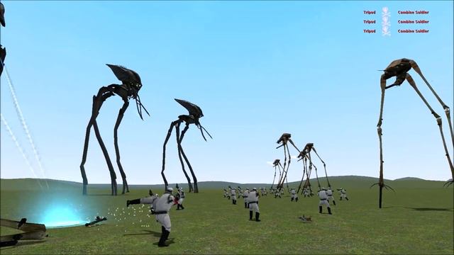 GMOD-FIGHTS - TRIPOD WAR OF THE WORLD NPC смотреть онлайн