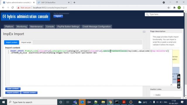 How to import map type data via impex? смотреть онлайн
