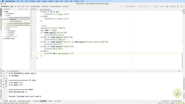 Sentencia WHEN, valida casos en Kotlin como un profesional con este tutorial en Android Studio смотреть онлайн