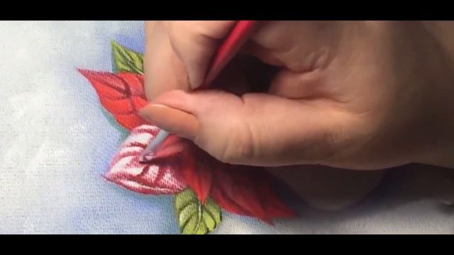 PINTURA EM TECIDO: FLOR DE NATAL - BICO DE PAPAGAIO - PINTURA DECORATIVA смотреть онлайн