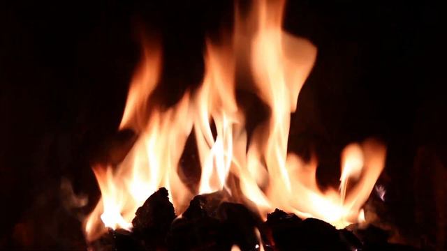 Fire burning with music music for work background music