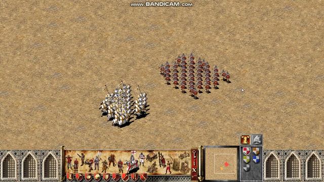Stronghold Crusader 20 Рыцарь vs 50 Арабский мечник смотреть онлайн