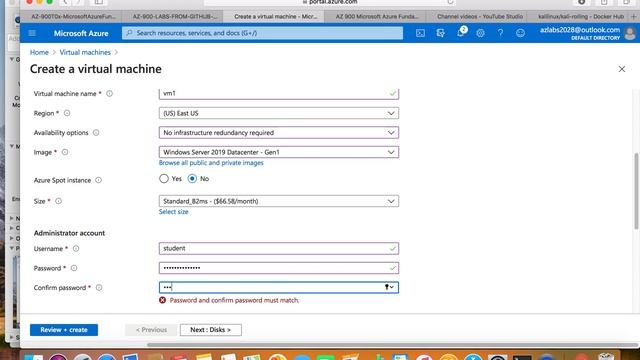 AZ-900 Github 04 Create a virtual network - Azure Fundamentals - Nov 2020- MAC Edition, Hands On La смотреть онлайн