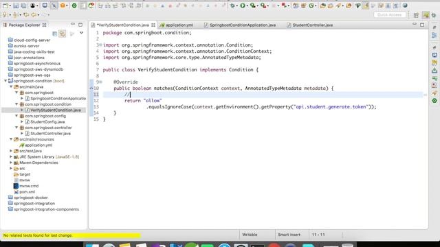 Spring Boot - @Conditional | Condition Interface | Example | Simple Programming смотреть онлайн