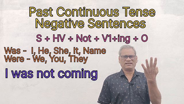 Past Continuous Tense Negative Sentences смотреть онлайн