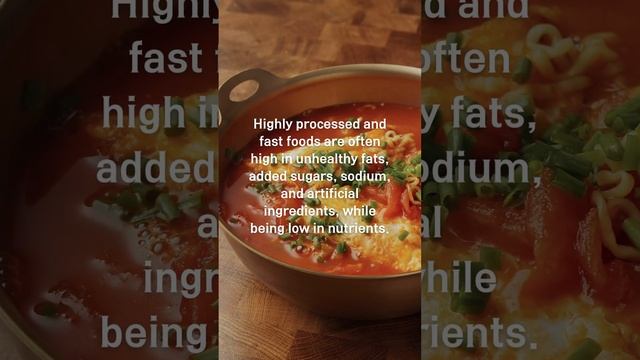 Limit your intake of highly processed and fast foods смотреть онлайн