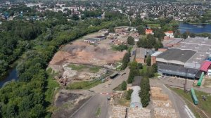 Демонтаж трубы бывшей ТЭЦ