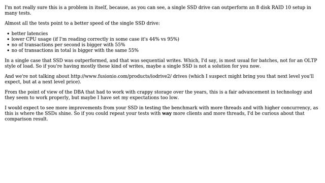 Databases: Postgres Write Performance on Intel S3700 SSD (3 Solutions!!) смотреть онлайн