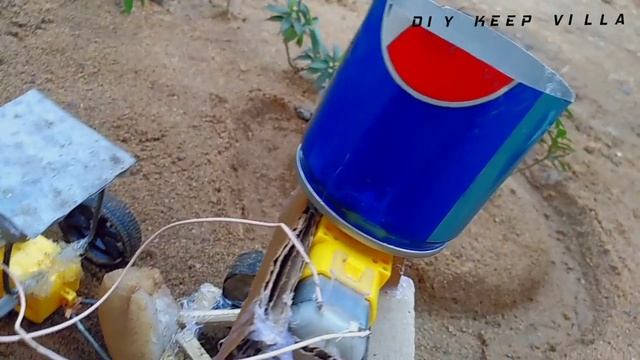 diy tractor with mixture machine working in a drain||@diy keep villa смотреть онлайн