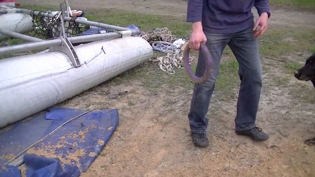 Приезд организаторов регаты \ сборка катамарана "Авось". смотреть онлайн