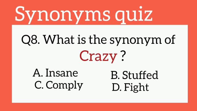 Synonyms quiz | English Grammar quiz смотреть онлайн