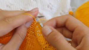 Платье вязанное спицами из хлопка для девочка.  2 часть. Летнее вязание.
