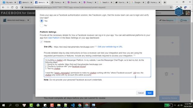 [Newest - 2020] Fix the error the ChatBot not working public | Reply to all Facebook users смотреть онлайн