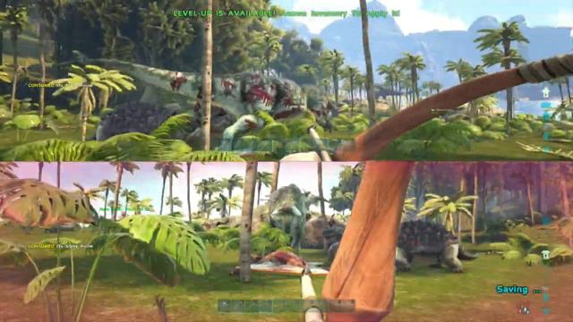 Ark: Survival Evolved Splitscreen Co-Op on PS4! смотреть онлайн