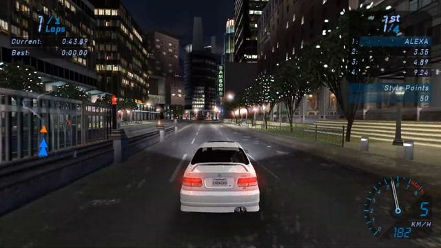 NFS: Underground #002 - Honda Civic - Sprint [4K60FPS] смотреть онлайн