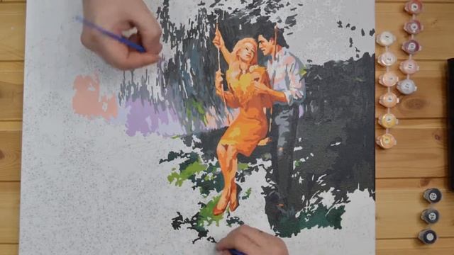 Картина по номерам / ВЕСЬ ПРОЦЕСС / Paint by numbers DIY смотреть онлайн