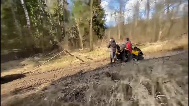 На квадроцикле. Ямаха Гризли-Стелс-БалтМоторс! ПОКАТУШКИ! смотреть онлайн