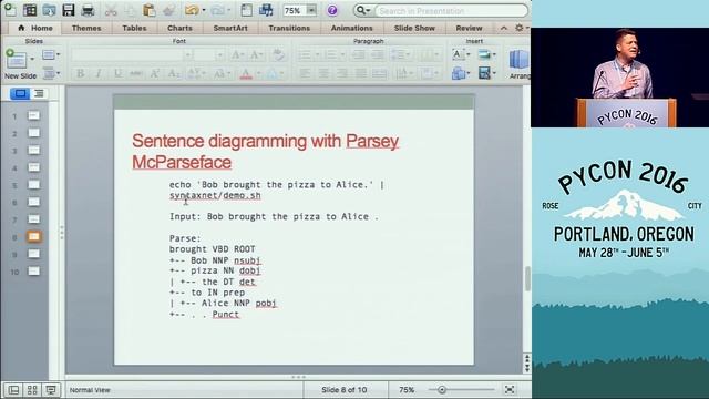 Van Lindberg Structured Data from Unstructured Text PyCon 2016 смотреть онлайн