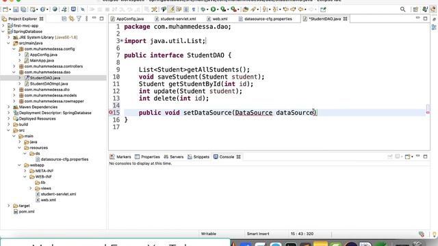 30 JAVA Spring MVC Web xml with database смотреть онлайн