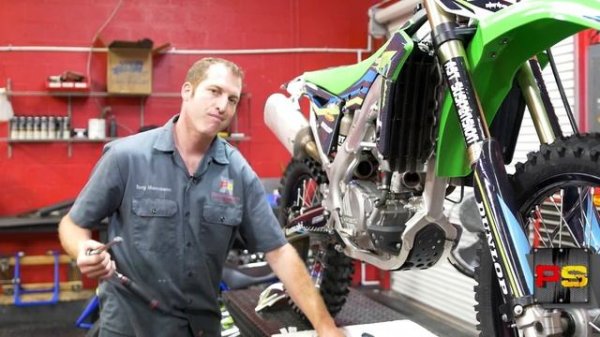 Powersports of Palm Beach — Installing a new exhaust and FMF power bomb on your 2014 Kawasaki KX250
