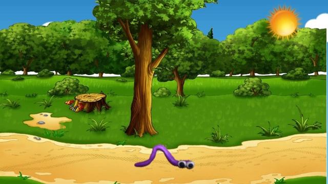 Червяк ползёт по дорожке смотреть онлайн