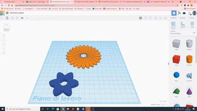 Stampa 3D - Simmetria Radiale Con Tinkercad: Fiore, Spinner E Torre Di Pisa