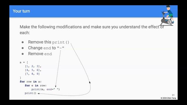 CS3B, Week 1, 2D array using Python list смотреть онлайн