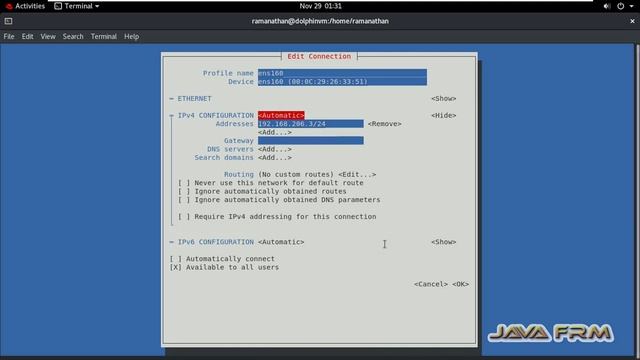 How to set static ip address using nmtui command in RHEL 8 смотреть онлайн