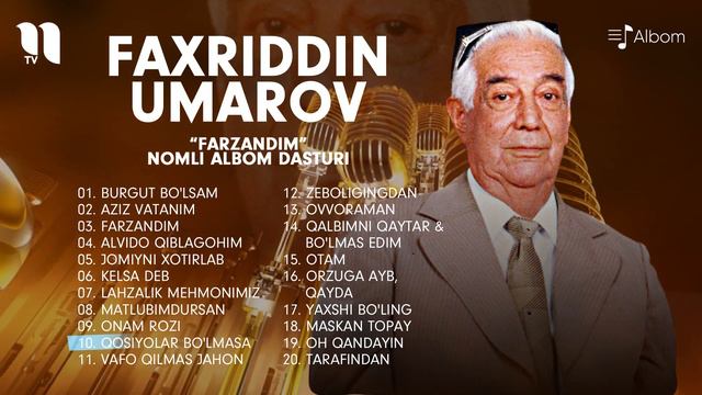 Faxriddin Umarov - Farzandim Nomli Albom Dasturi