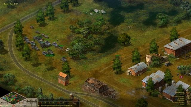 Blitzkrieg (mod GZM). Map "Bitchevka". Отбиваю атаки Т-34. смотреть онлайн