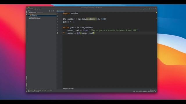 Guessing Game with If-Condition Statements in Python 3 смотреть онлайн