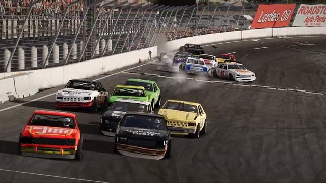 Next Car Game: "Wreckfest" (NASCAR LEGENDS Single Player Mod) Replay Mode смотреть онлайн