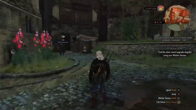 The Witcher 3: Cat gear upgrade part 1 silver sword смотреть онлайн