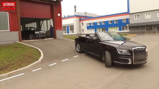 Кабриолет Aurus Senat: чем уникален парадный автомобиль? смотреть онлайн