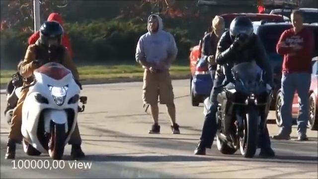 Test Topspeed  Kawasaki H2R Vs HAYABUSA