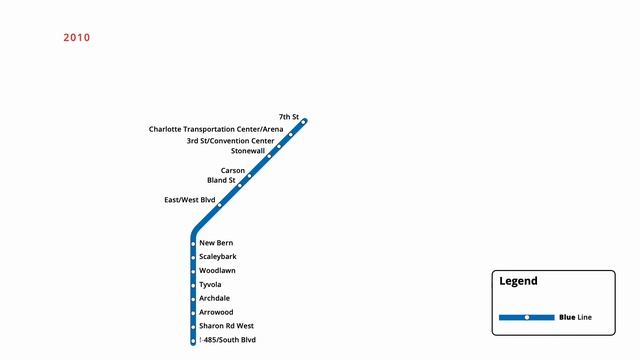 Charlotte's Light Rail Network Evolution смотреть онлайн