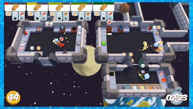 Overcooked! - Space Animals! - Part 7 - 3 Players смотреть онлайн